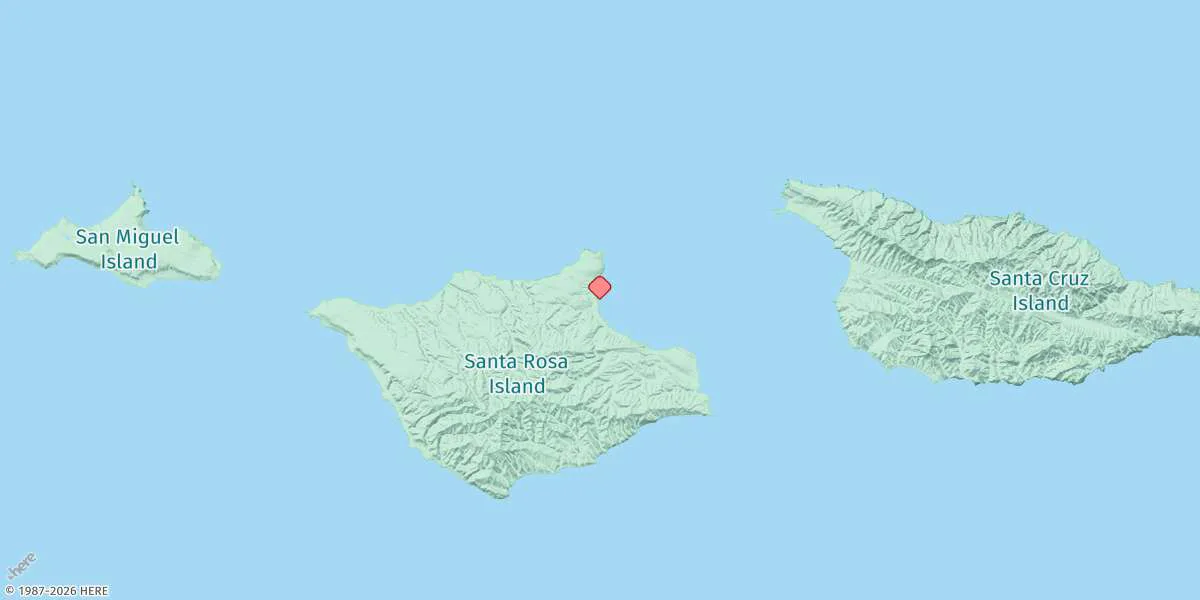Map preview for Bechers Bay, Santa Rosa Island