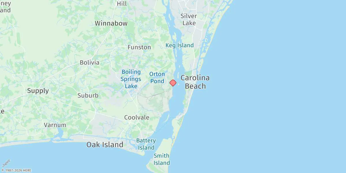 Map preview for Sunny Point Army Base, Wharf No.3