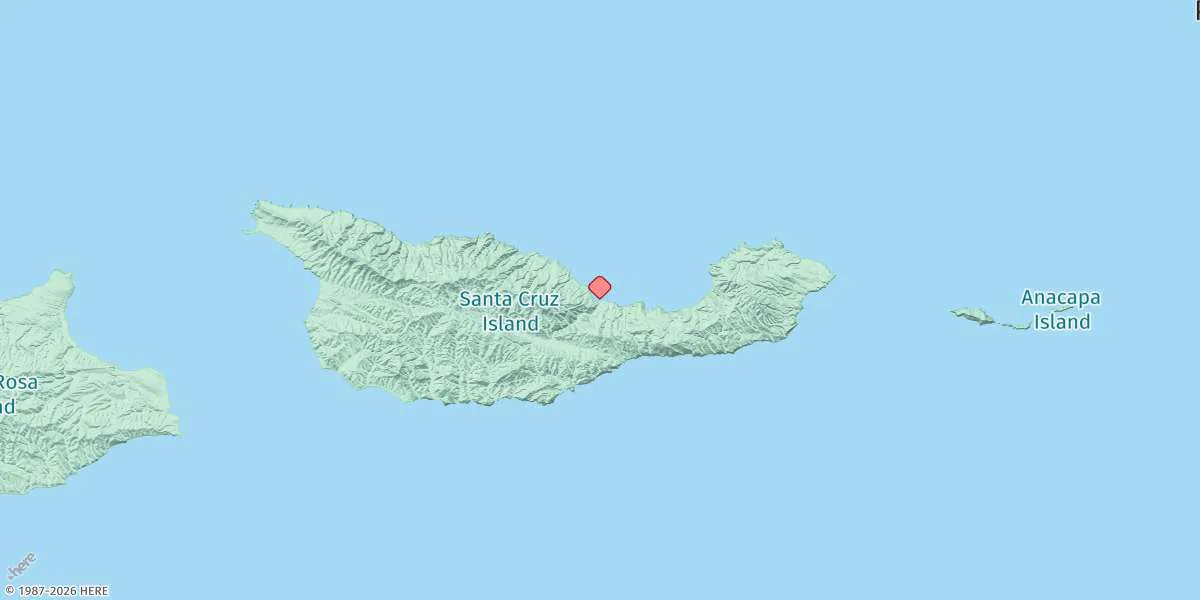 Map preview for Prisoners Harbor, Santa Cruz Island