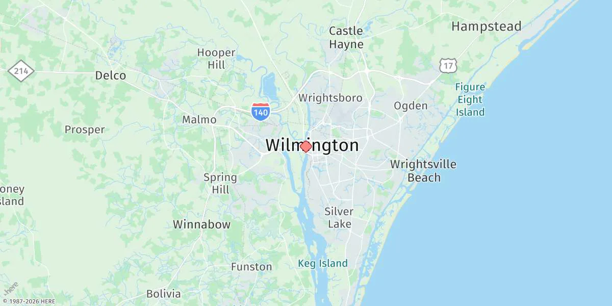 Map preview for Wilmington