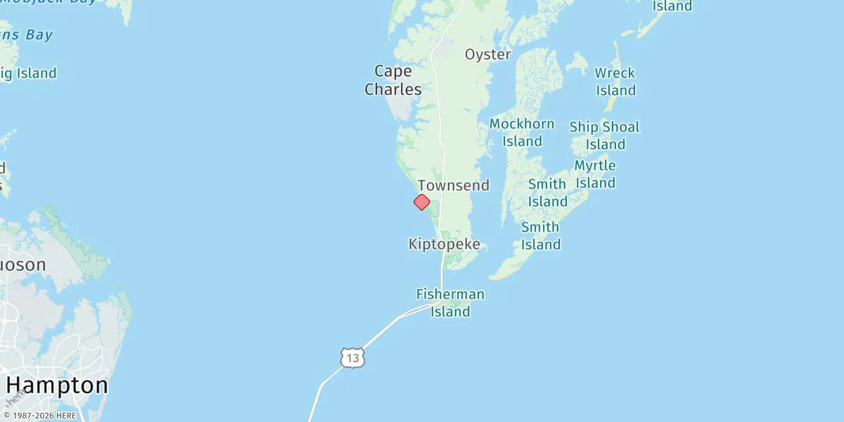 Map preview for Kiptopeke Beach