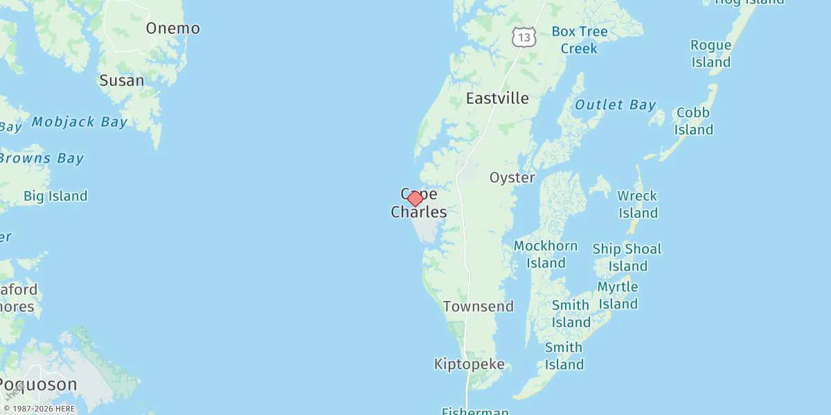 Map preview for Cape Charles Harbor