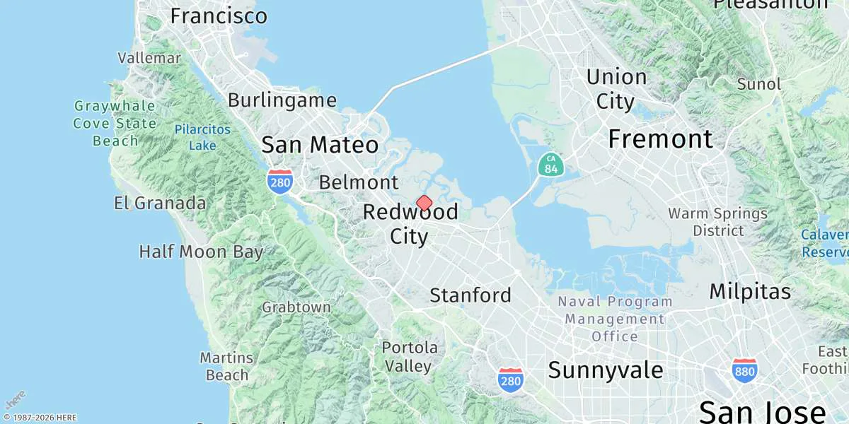 Map preview for Granite Rock, Redwood Creek