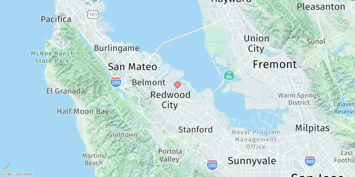 Map preview for Redwood City, Wharf 5