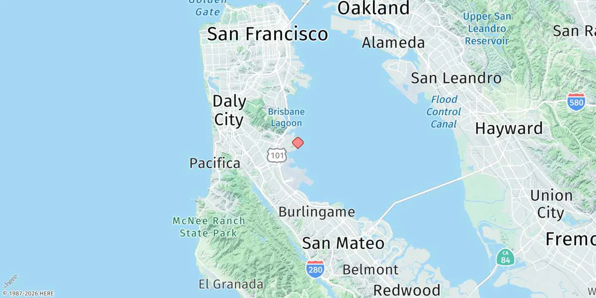 Map preview for Point San Bruno