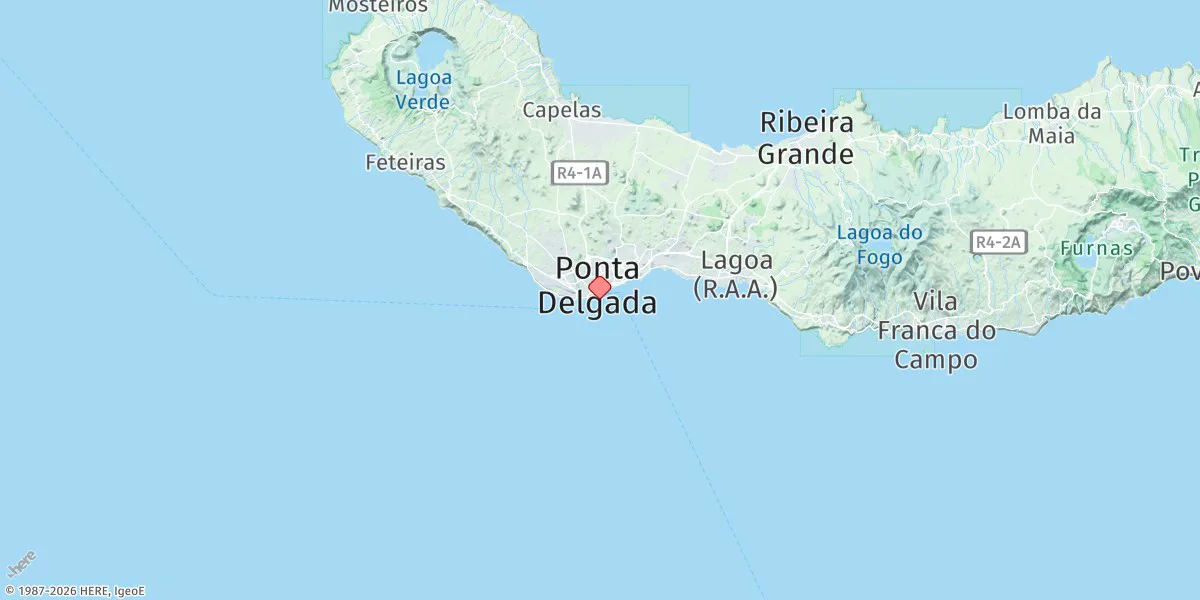 Map preview for Ponta Delgada