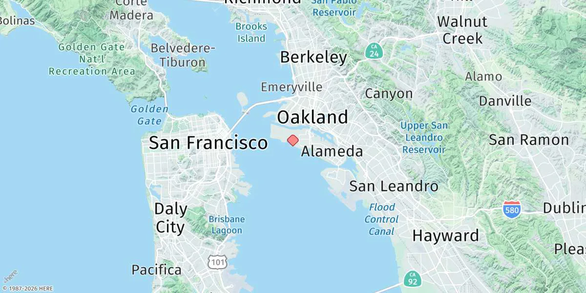 Map preview for Alameda