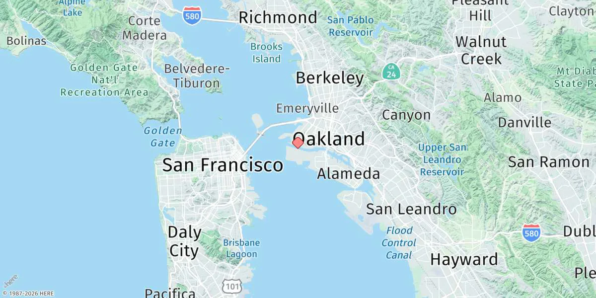 Map preview for Alameda Naval Air Station
