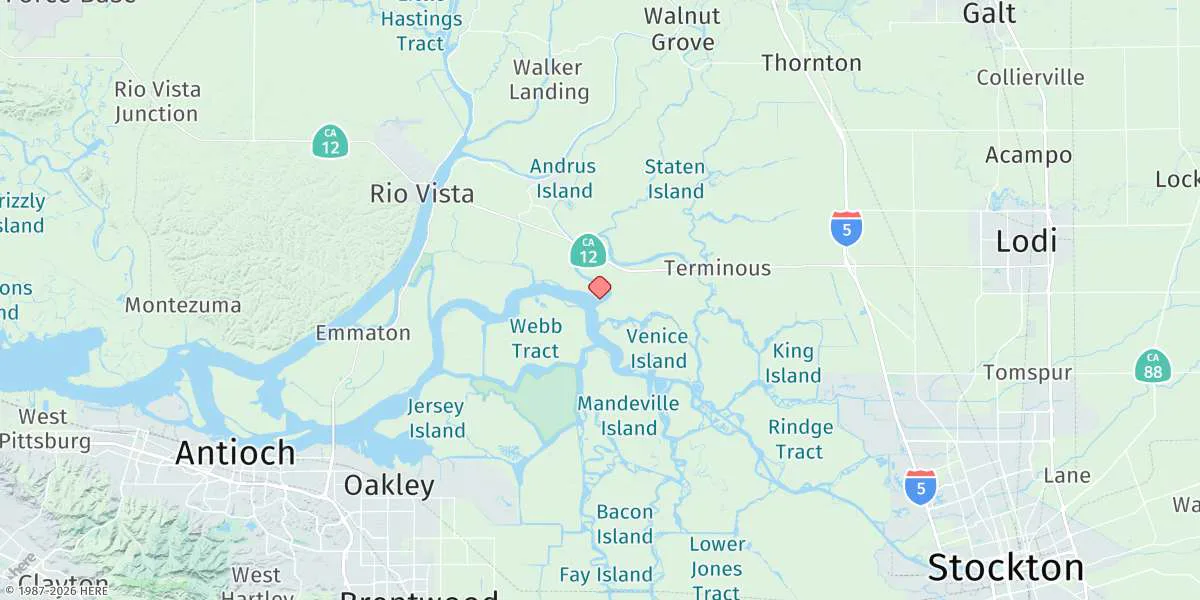 Map preview for Korths Harbor, San Joaquin River