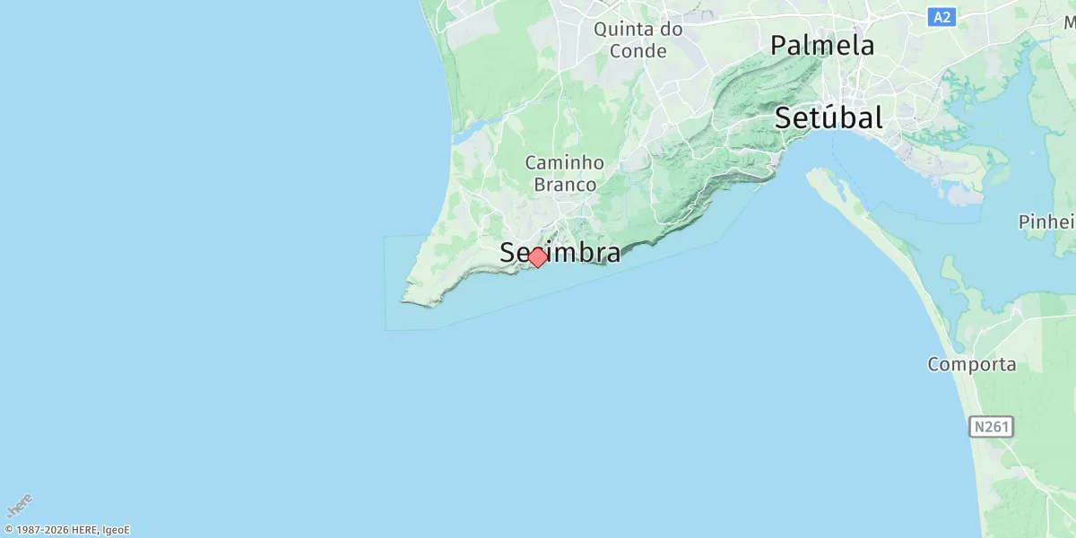 Map preview for Sesimbra