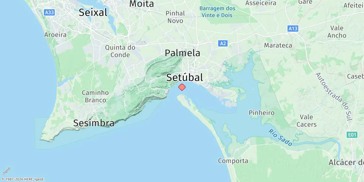 Map preview for Setúbal (Troia)