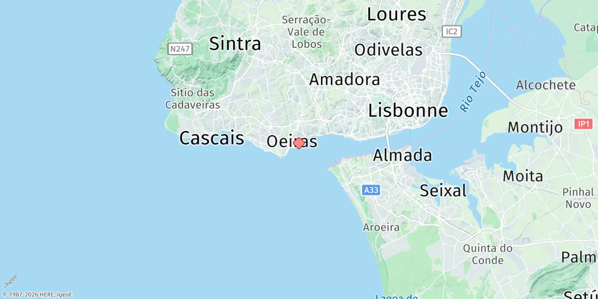 Map preview for Paço de Arcos