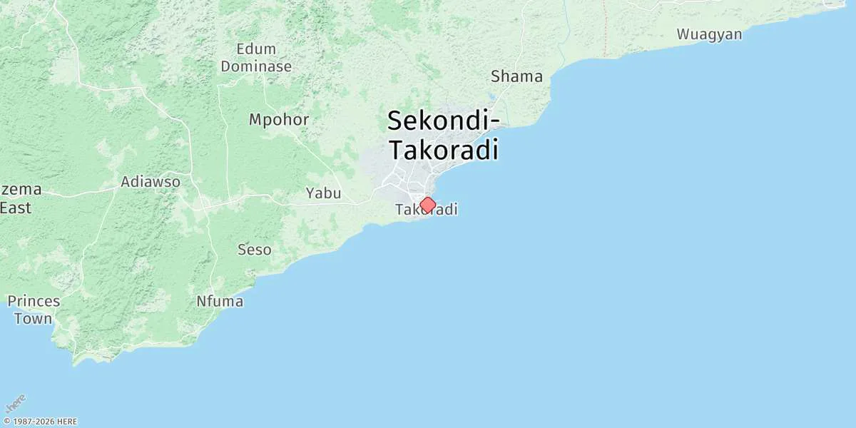 Map preview for Takoradi