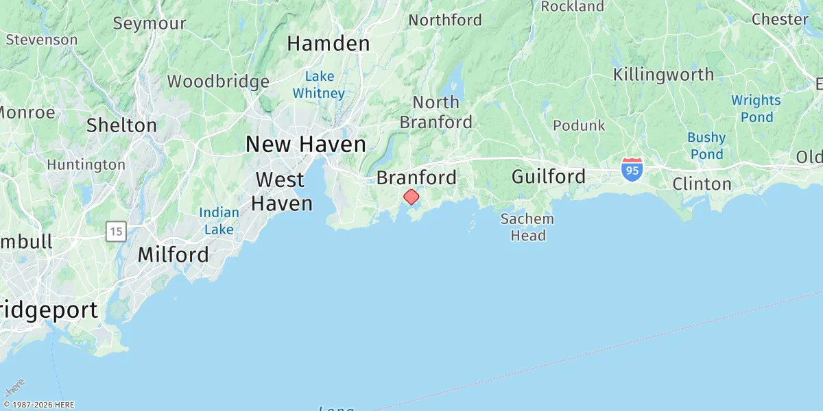 Map preview for Branford, Branford River