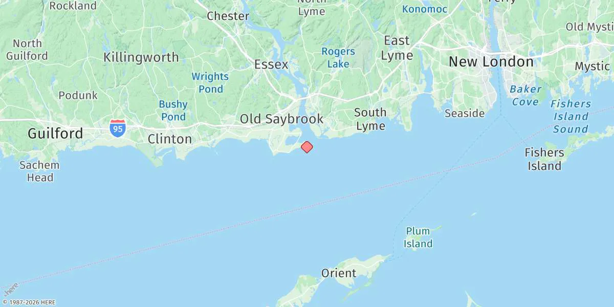 Map preview for Saybrook Jetty