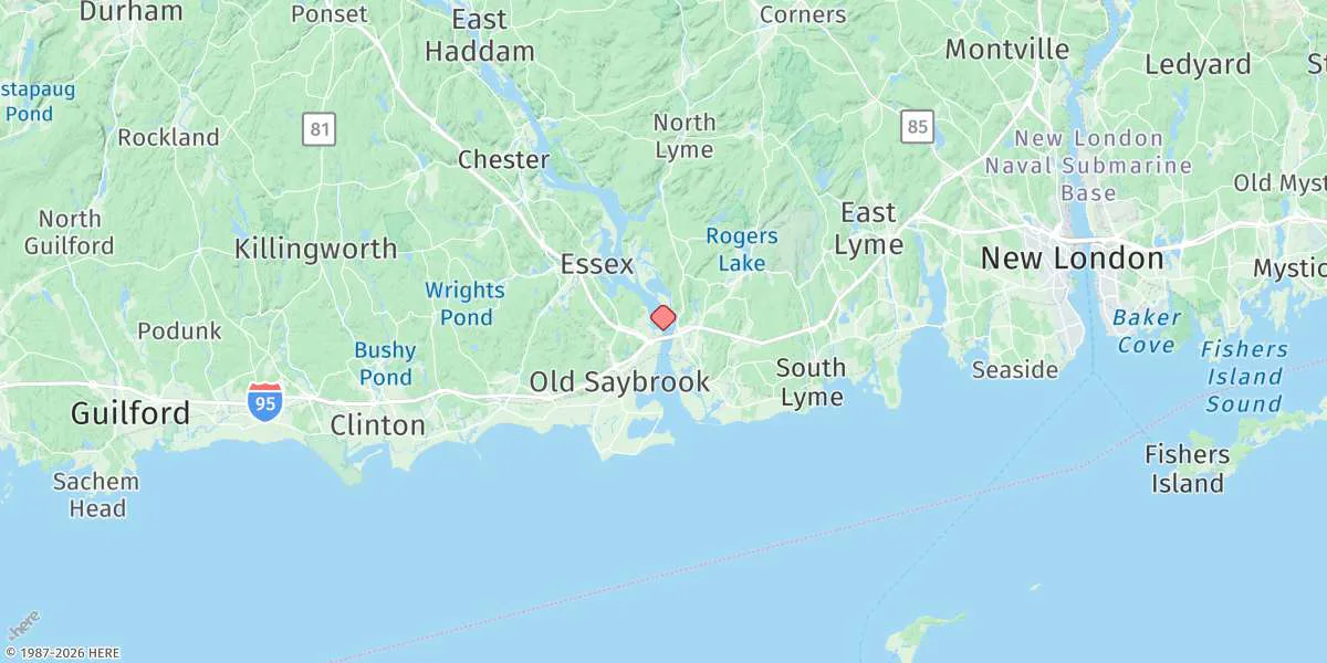 Map preview for Lyme, Highway Bridge