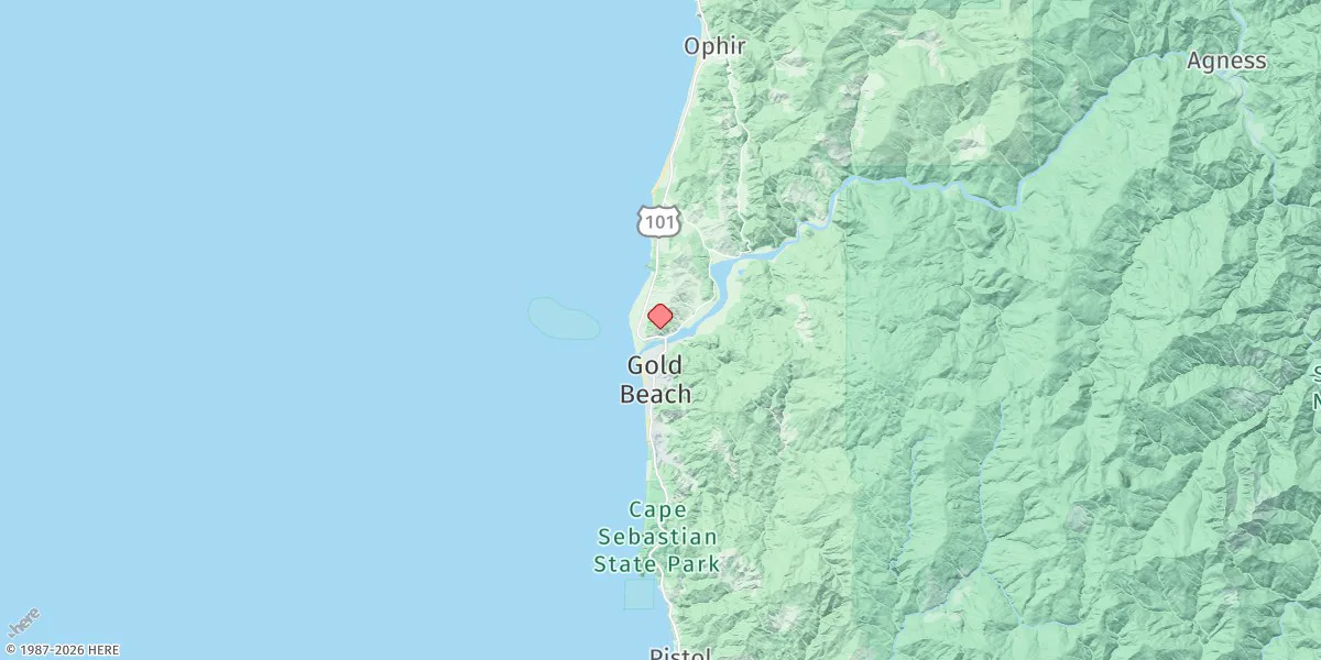 Map preview for Wedderburn, Rogue River