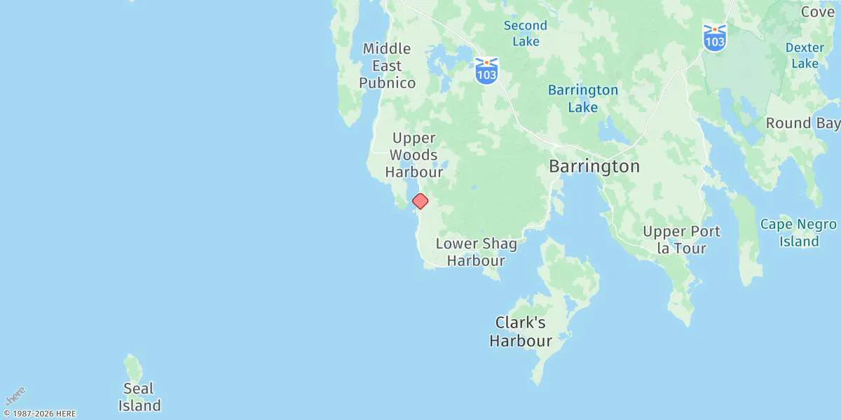Map preview for Woods Harbour