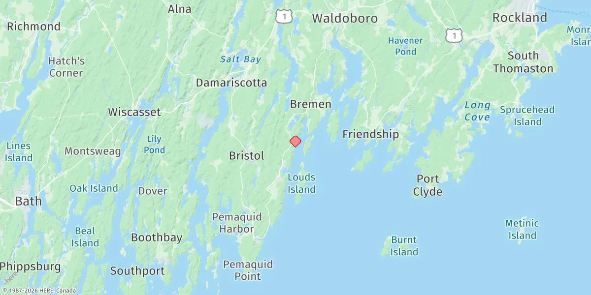 Map preview for Muscongus Harbor, Muscongus Sound