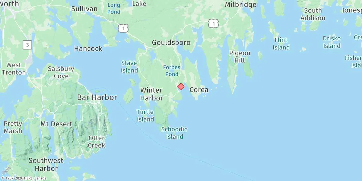 Map preview for Prospect Harbour