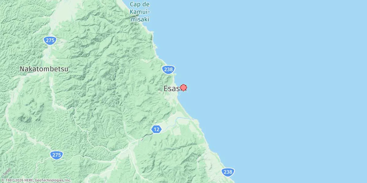 Map preview for Esashi (Hokkaido Ne Coast)
