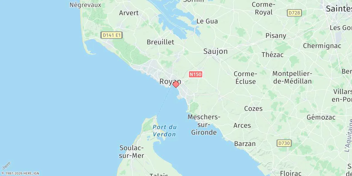 Map preview for Royan