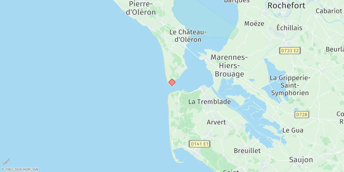 Map preview for Pointe De Gatseau