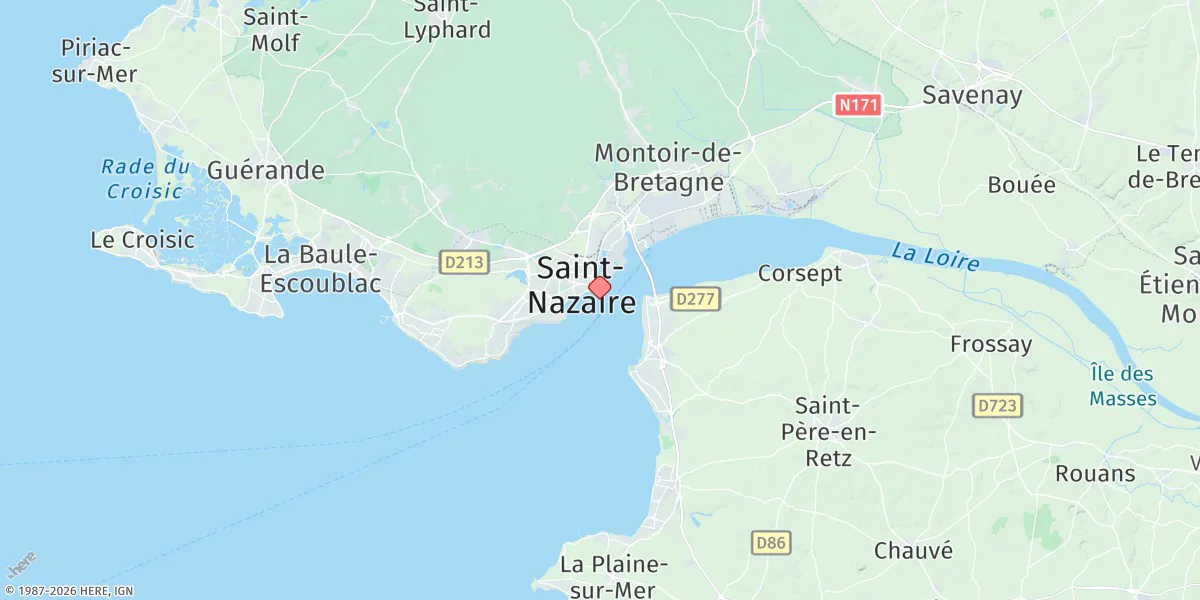Map preview for St. Nazaire