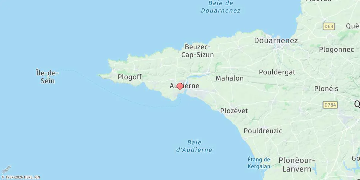 Map preview for Audierne