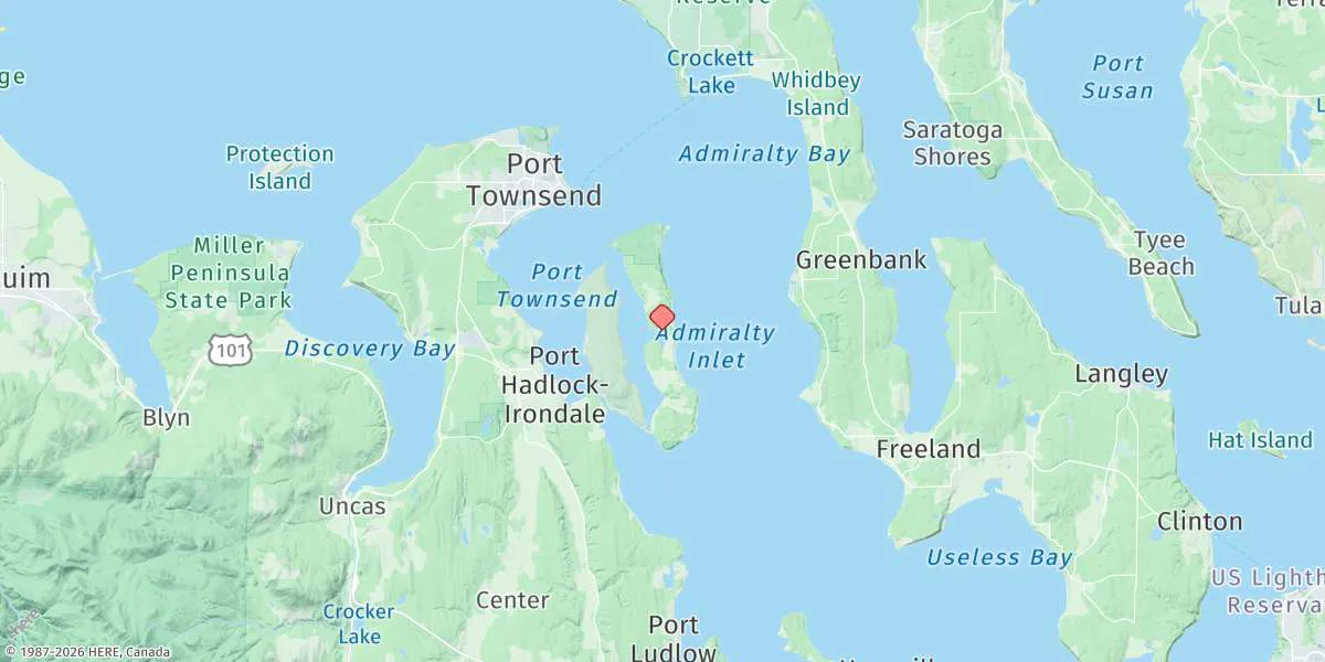 Map preview for Mystery Bay, Marrowstone Island