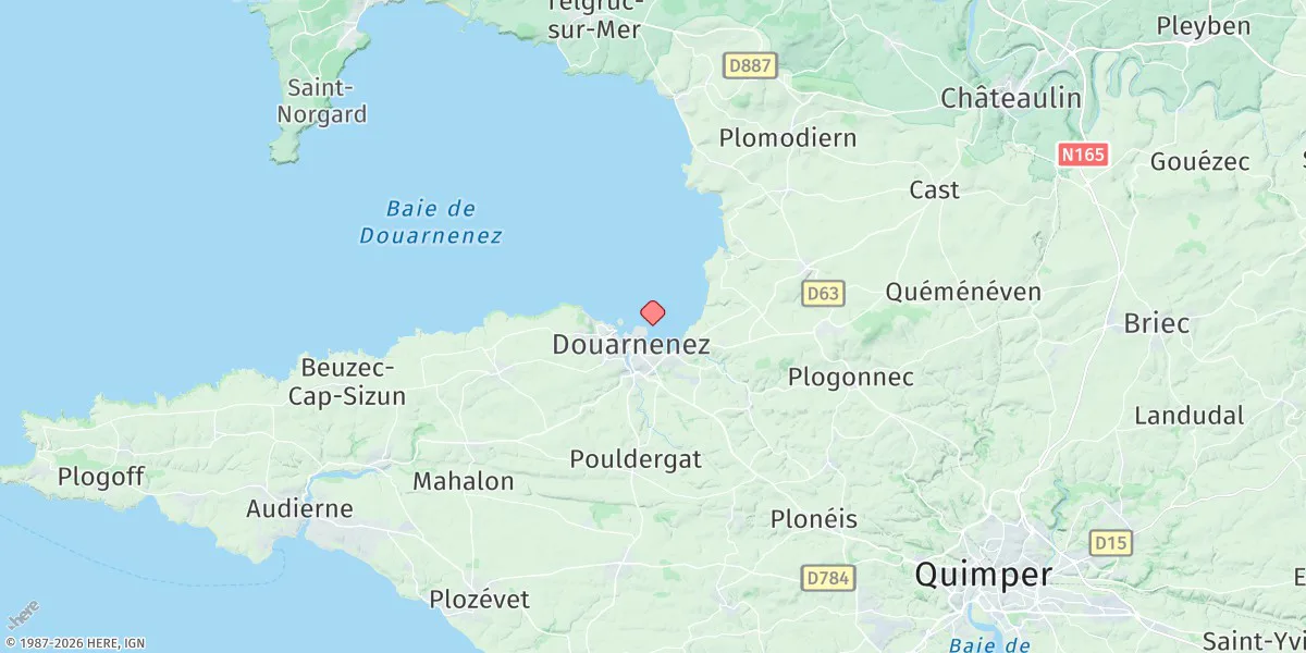 Map preview for Douarnenez