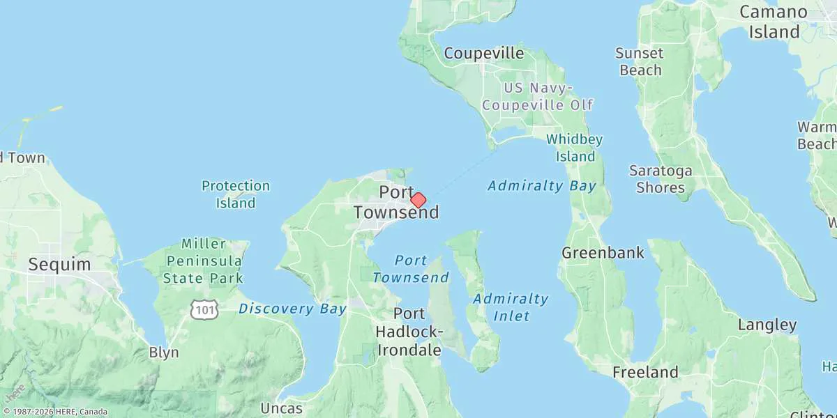 Map preview for Port Townsend (Point Hudson), Washington