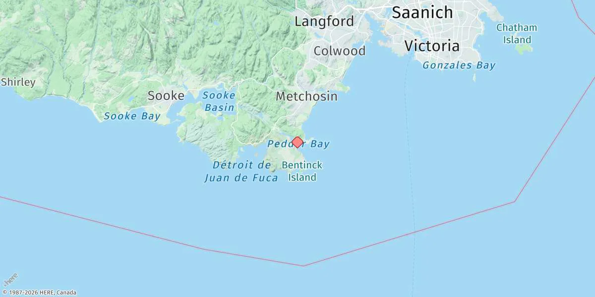 Map preview for Pedder Bay