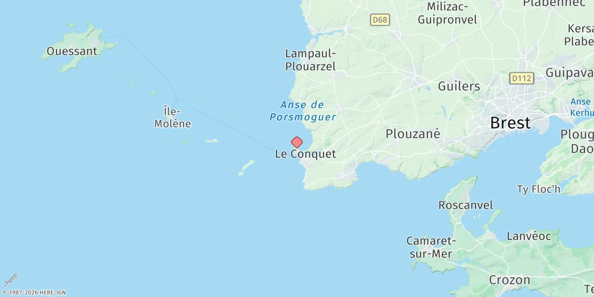 Map preview for Le Conquet
