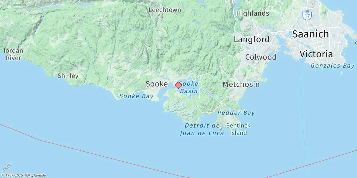 Map preview for Sooke Basin