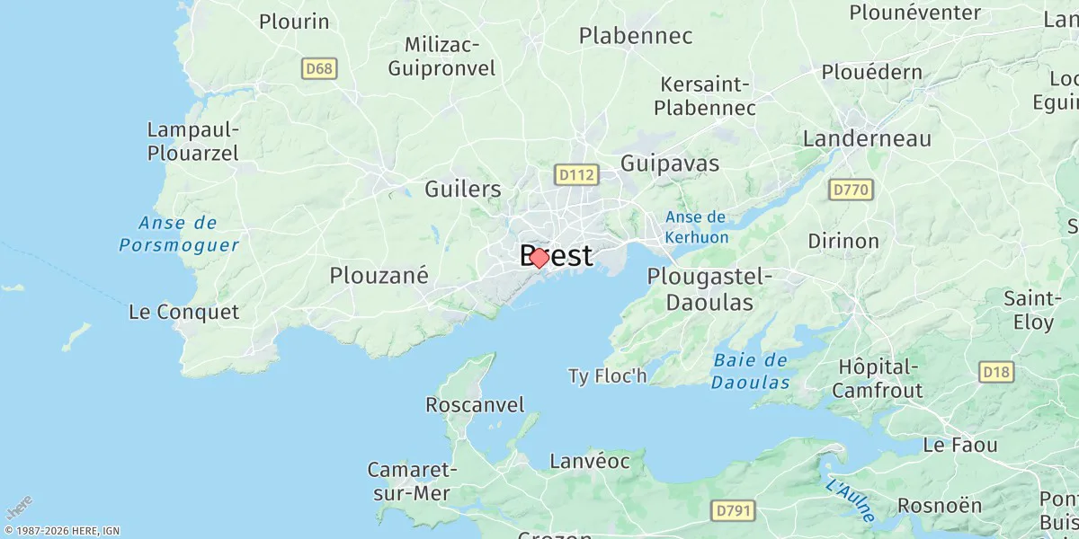 Map preview for Brest