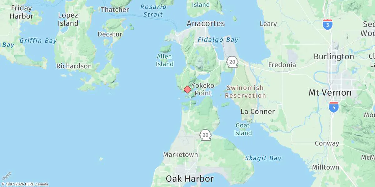 Map preview for Deception Pass St. Park, Bowman Bay, Fidalgo I.