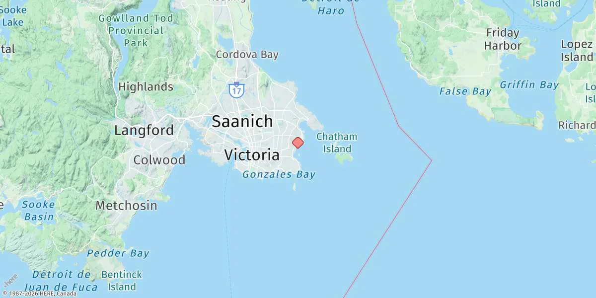 Map preview for Oak Bay