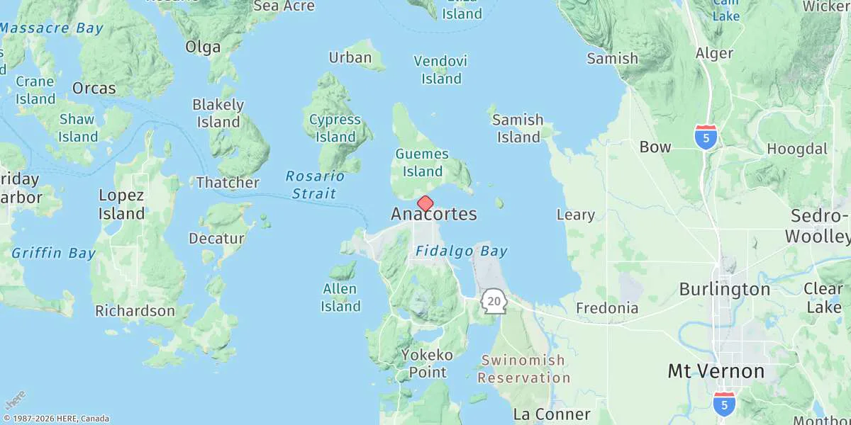 Map preview for Anacortes, Guemes Channel