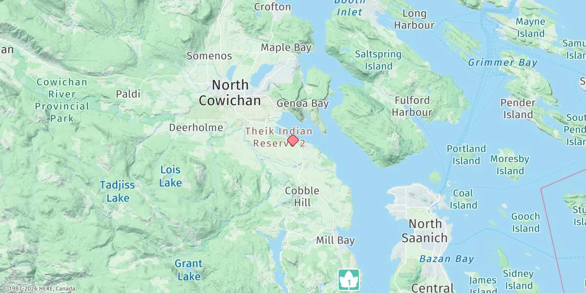 Map preview for Cowichan Harbour