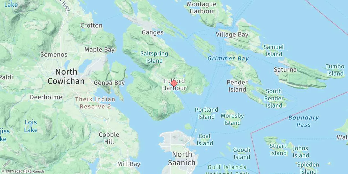 Map preview for Fulford Harbour