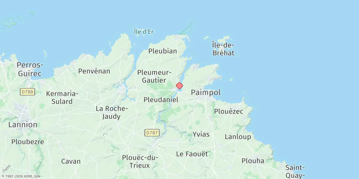 Map preview for Lezardrieux