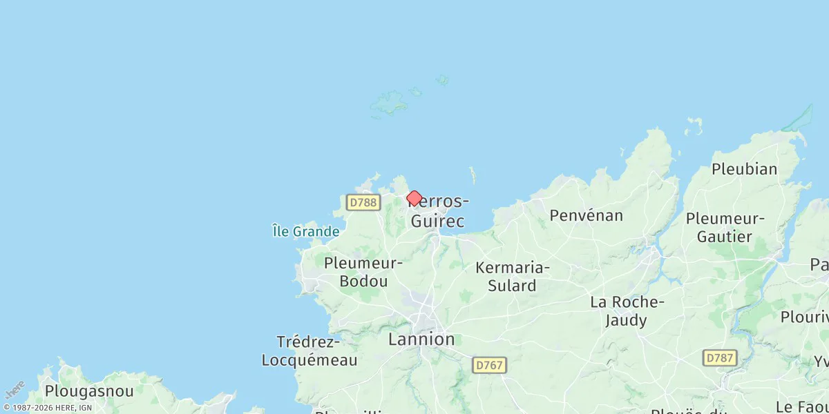 Map preview for Perros-guirec