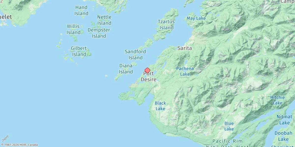 Map preview for Bamfield Inlet