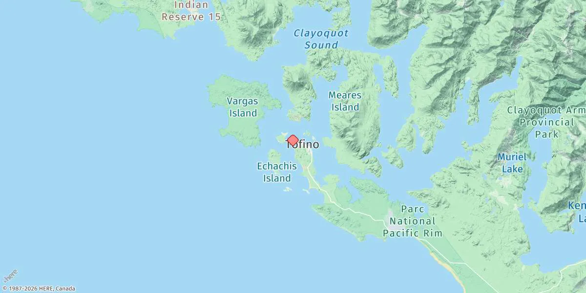 Map preview for Tofino