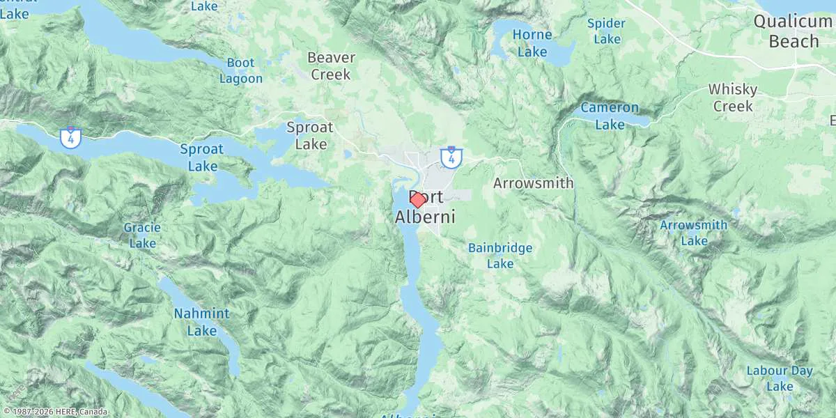 Map preview for Port Alberni