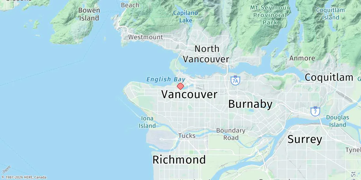 Map preview for False Creek