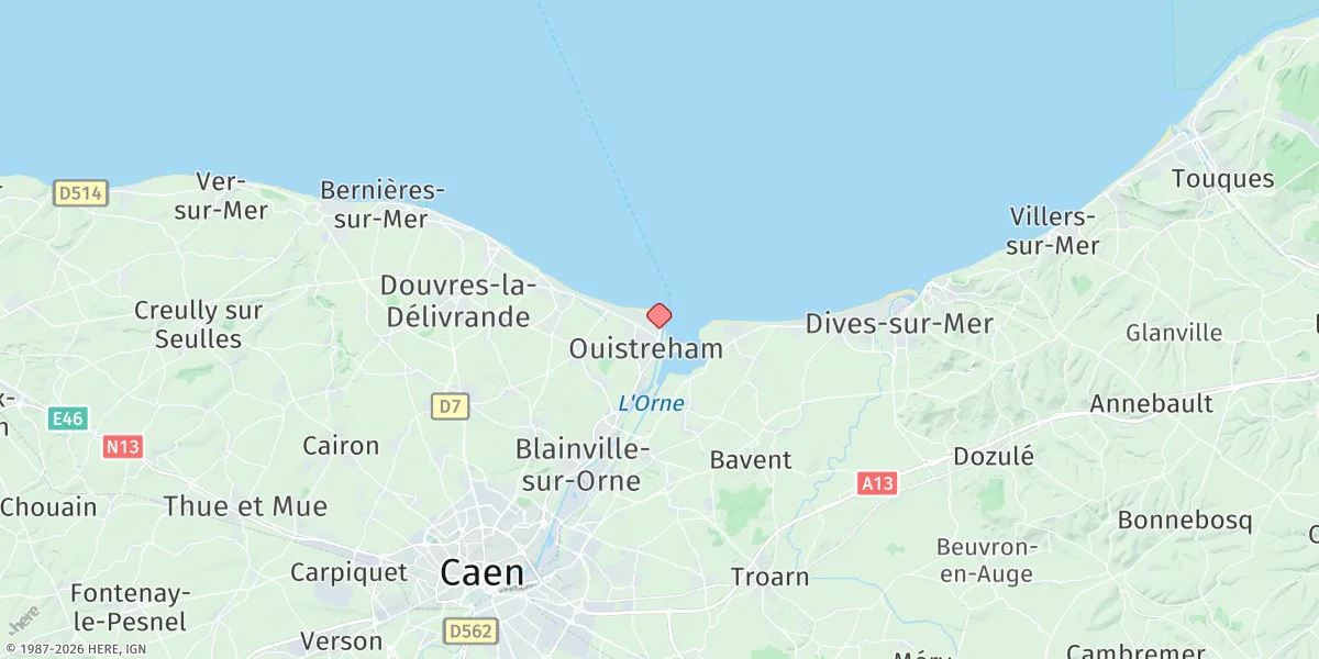 Map preview for Ouistreham