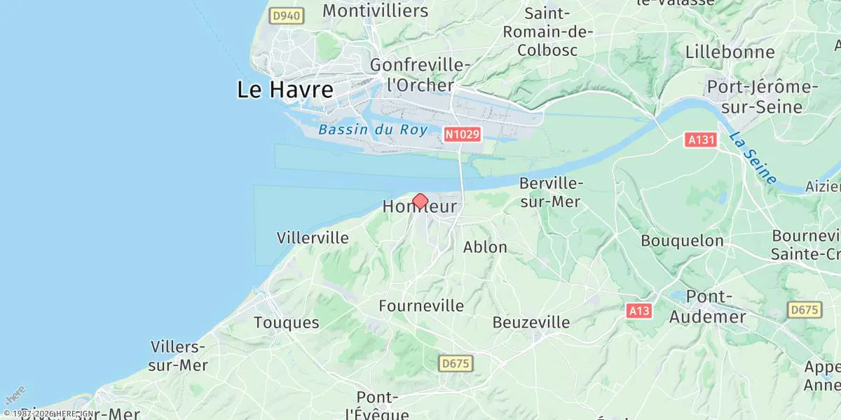 Map preview for Honfleur