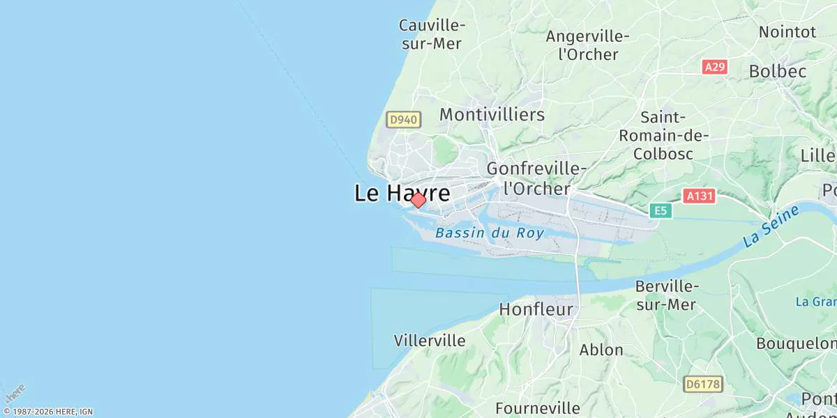 Map preview for Le Havre